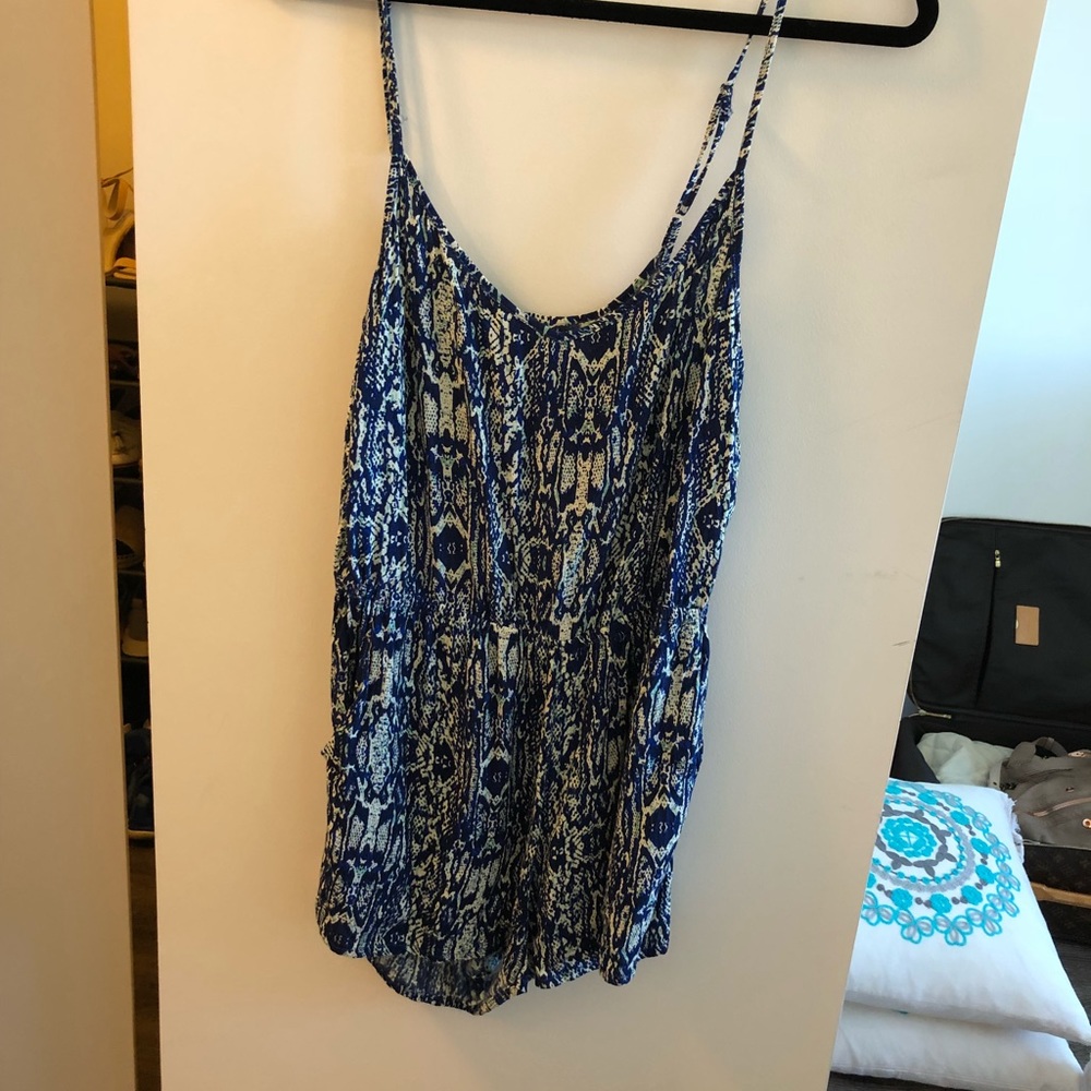 Snake print romper